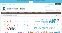 Desktop Screenshot of bibliotek.solna.se