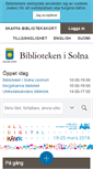 Mobile Screenshot of bibliotek.solna.se